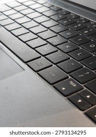 ergonomic laptop computer hardware input keys for digital workplace office work or freelancing