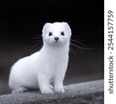 Ermine. In summer the ermine is brown, with a whitish throat, chest, and belly.