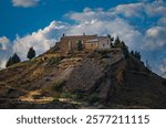 The Ermita de la Bella, officially Hermitage of Nuestra Señora de la Bella seen from the fields. It is a Catholic temple located in the municipality of Lepe, province of Huelva Spain. The 2nd counts o