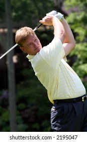 Ernie Els At The 2006 Memorial Tournament Tees Off # 18