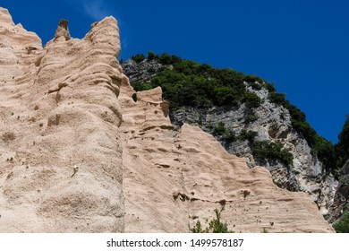 eroded mountain substrate rock formation 