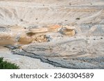 Eroded natural sculptures in volcanic ash at the bottom of the Valley of Ten Thousand Smokes, Katmai National Park, Alaska
