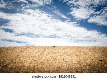 Erosion Control Blanket And Sky