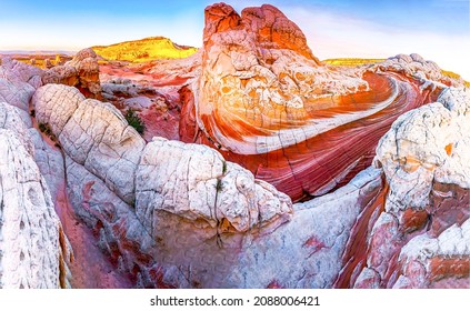 Erosion formation of canyon sand desert. Canyon erosion formation surface