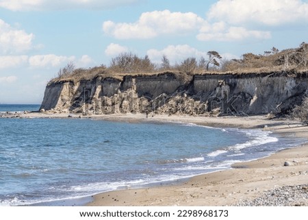 Erosion, sand and land erosion on the Baltic Sea beaches of Rügen and Usedom