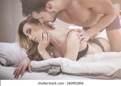 Erotic Moments Of Couple In Bed 