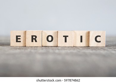 Erotic Word Made Building Blocks Stock Photo 597874862 Shutterstock