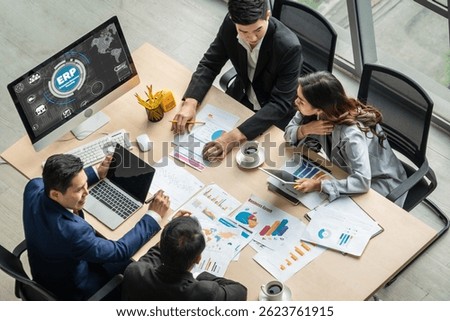 ERP enterprise resource planning software for modish business to plan the marketing strategy