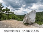 Erratic Boulder on a Cliff