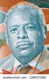 Errol Barrow Portrait From Barbadian Dollars 
