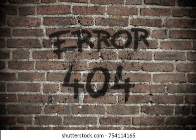 error 404 on old brick wall
