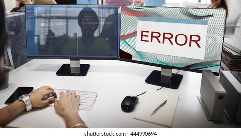 Error Disconnect Warning Failure AbEnd Concept