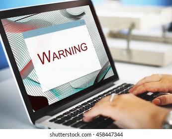 Error Halted System Disconnect Caution Concept