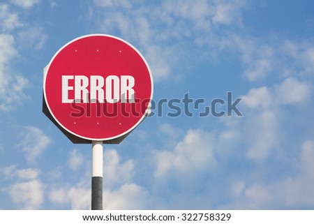 Error Sign