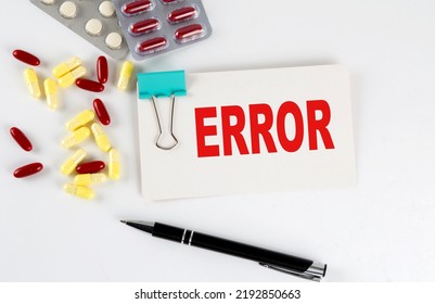 ERROR word made on a torn paper, medical concept background - Shutterstock ID 2192850663