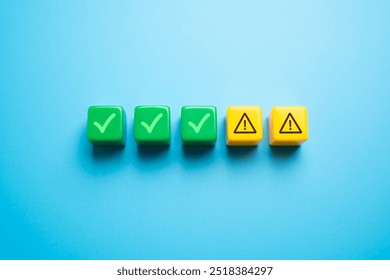 Errors and warnings. Unfinished tasks. Correct and incorrect answers. Failed the test. Point by point check. Mistake correction. Potential risks. Problem warning.
