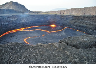 Erta Ale Shield Volcano Lava Lake In Ethiopia