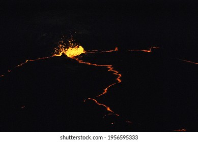 Erta Ale Shield Volcano Lava Lake In Ethiopia