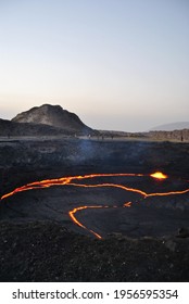 Erta Ale Shield Volcano Lava Lake In Ethiopia