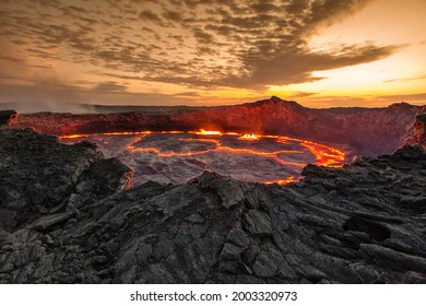 Erta Ale Volcano in Ethiopia - Shutterstock ID 2003320973