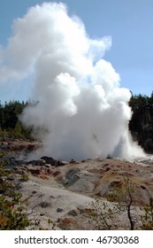 Erupting Steamboat Geyser