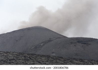 Eruption Of Anak Krakatau Island At Lampung Regency Of Indonesia