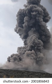 Eruption Of Anak Krakatau Island At Lampung Regency Of Indonesia