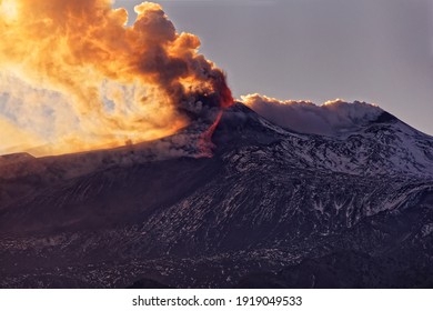 Eruption Of The Etna Volcano