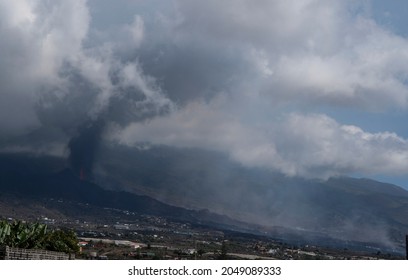 Eruption volcano in La Palma, Canary Islands, Spain