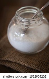 Erythritol Sugar On The Glass