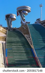 Erzurum,Turkey-October 29 2013:Ski Jumping Towers In Erzurum.