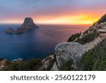 Es Vedra, Ibiza, bei Sonnenuntergang