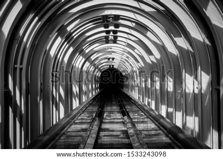 Similar – Tube_#01 Tunnel Untergrund