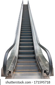 An Escalator Isolated On White