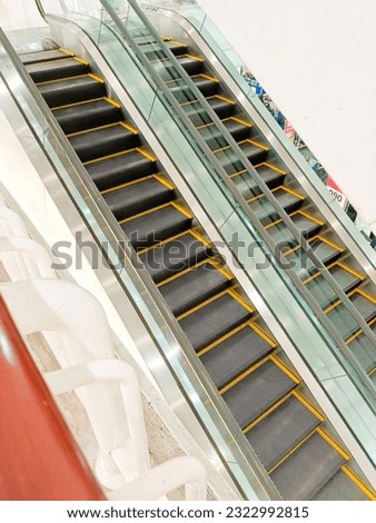 Escalator in the old department store.