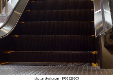 Escalator seen from a low angle
