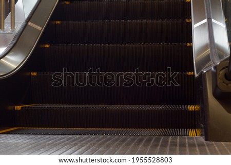 Escalator seen from a low angle