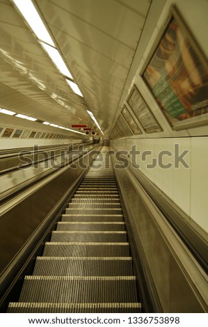 Similar – Turnpike Lane Escalator