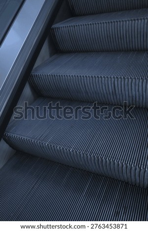 Escalator in a train station