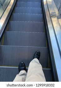 Escalator walk down
