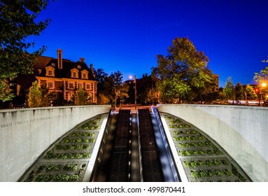 Escalators To The Dupont Circle Metro Station, In Washington, DC.