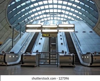 escalators at station