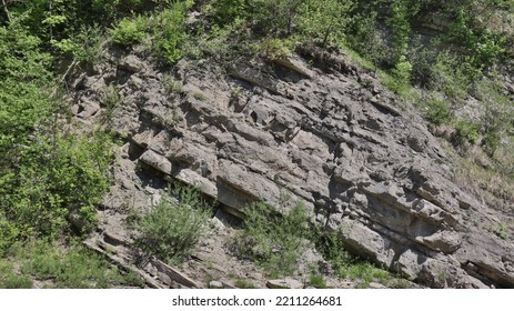 Escarpment On Rocky Slope Formation