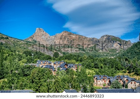Escarrilla is a Spanish town within the municipality of Sallent de Gállego, in Alto Gállego, province of Huesca. It is located in the Pyrenean valley of Tena,