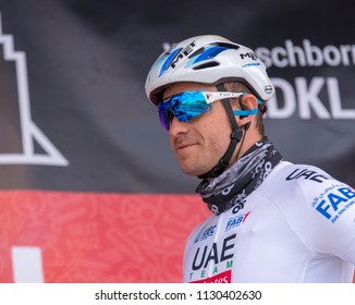 ESCHBORN, GERMANY - MAY 1st 2018: Alexander Kristoff (UAE Team Emirates) At Eschborn-Frankfurt Cycling Race