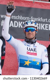 ESCHBORN, GERMANY - MAY 1st 2018: Alexander Kristoff (UAE Team Emirates) At Eschborn-Frankfurt Cycling Race