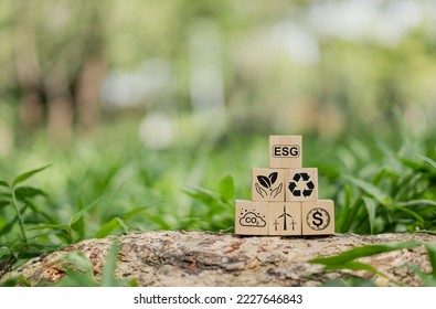 ESG concept of environment society and governance, is an important social enterprise development care about future impacts, creating green space for the earth clean air for living organisms to growth. - Shutterstock ID 2227646843