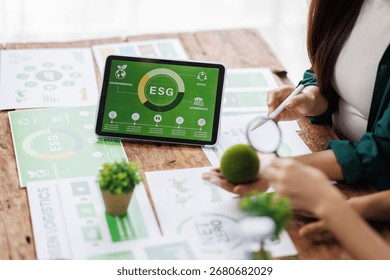 ESG data presentation with professionals analyzing digital trends
Engineers analyzing charts and discussing eco-friendly building project for sustainable development
- Powered by Shutterstock - Get 15% off with code: PIKWIZARD15