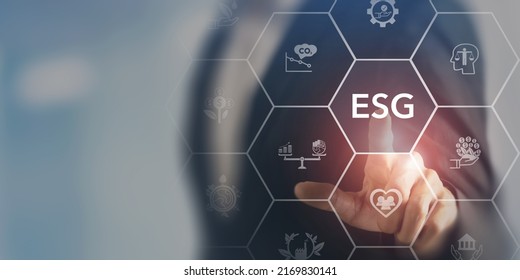 ESG integration concept. Positive impact to environmental, social and governance. Challenging ESG goals. ESG impact investing. Ethical and sustainable investing. Enhance ESG alignment of investments.