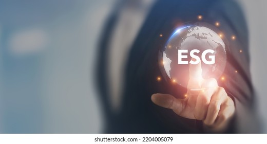 ESG And Sustainable Development Concept. Aim To Have A Positive Impact On The World While Also Making A Profit. Socially Responsible Investing, ESG Factors, Impact Investing, Sustainable Investing.